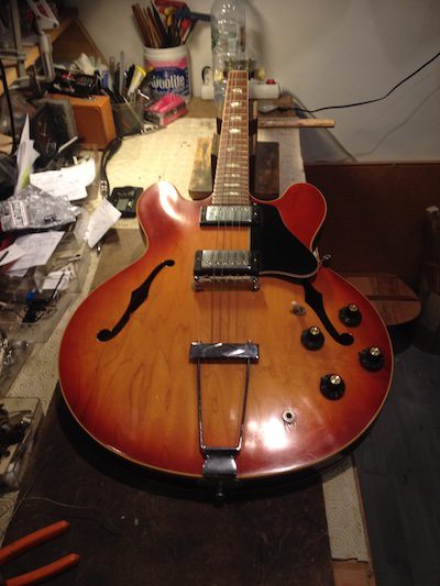 Gibson ES 335 1967 réparation luthier Toulouse