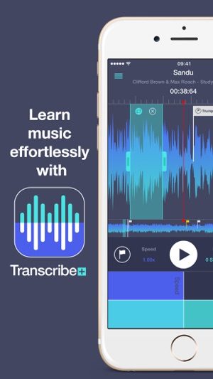 transcribe+ application Iphone